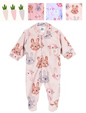 ENTERITO CON BROCHE DE PLUSH ESTAMPADO CONEJOS. BIG BAY