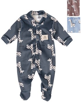 ENTERITO DE PLUSH ESTAMPADO JIRAFAS. BIG BAY