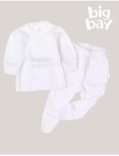 BATITA + OSITO COLOR BLANCO. BIG BAY
