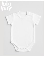 BODY MAMELUCO GRANDE MANGA CORTA COLOR BLANCO. BIG BAY