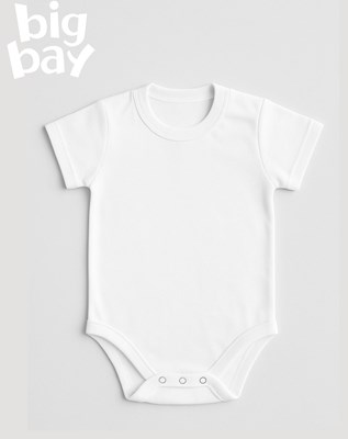 BODY MAMELUCO GRANDE MANGA CORTA COLOR BLANCO. BIG BAY