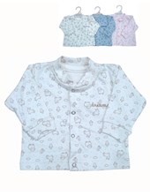 campera cuello mao en interlock animalitos comnbinado con logo bordado en colores unisex nena y varon dreams