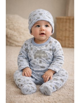 Enterito de plush con gorrito .Dreams