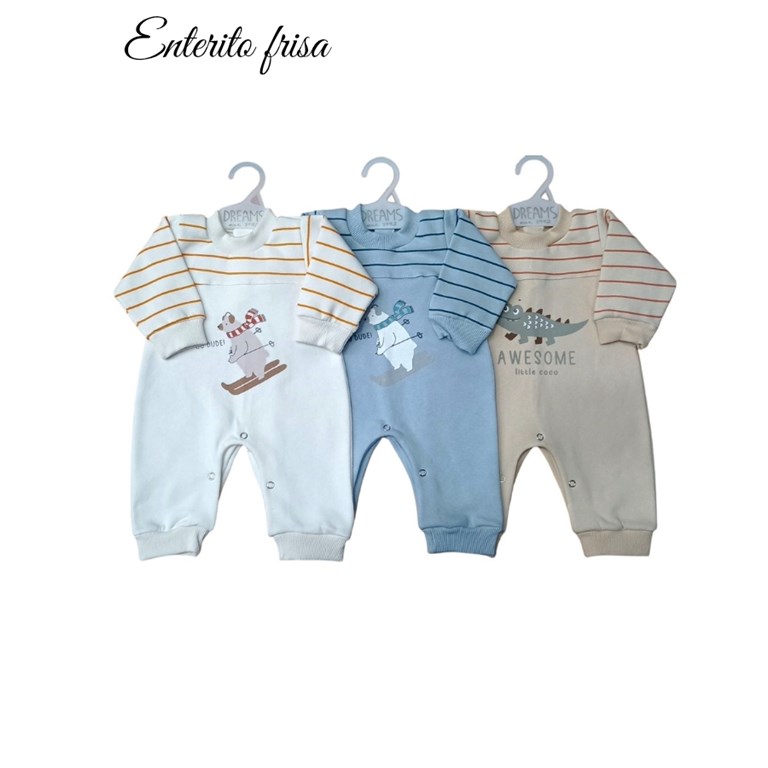 ENTERITO DE BEBE FRISA SIN PIE CON ESTAMPA. DREAMS