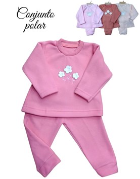 CONJUNTO BEBA MICROPOLAR BORDADO CENTRAL. DREAMS