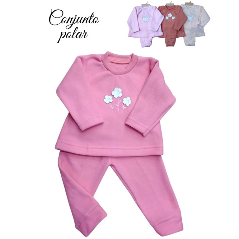 CONJUNTO BEBA MICROPOLAR BORDADO CENTRAL. DREAMS