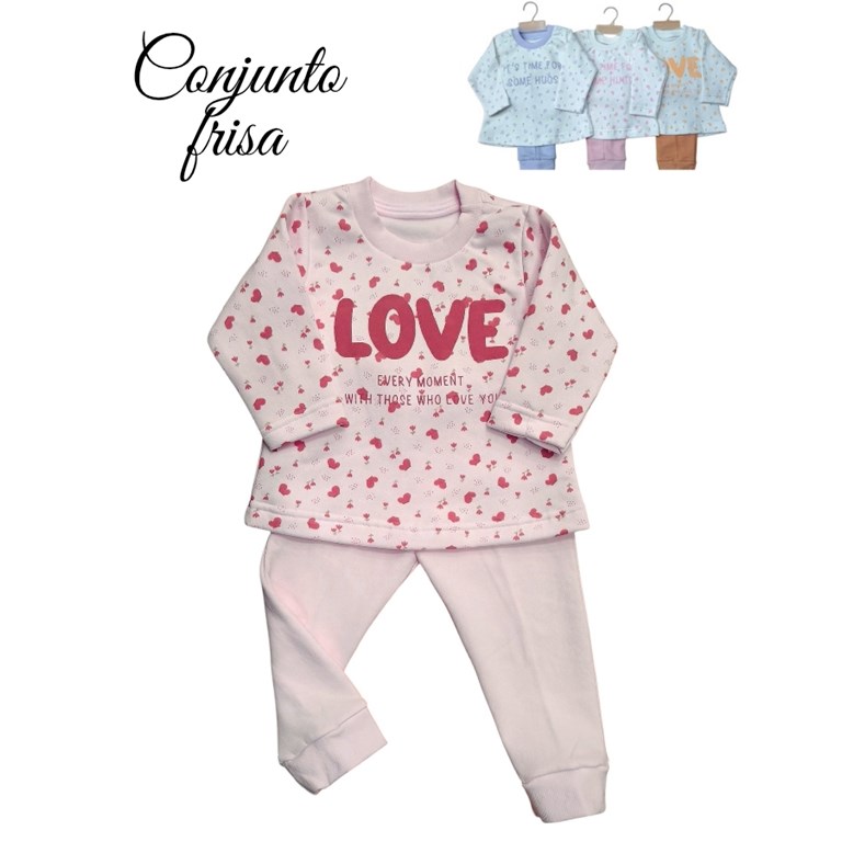 CONJUNTO FRISA ESTAMPA MARIPOSA, BUZO EST. DREAMS