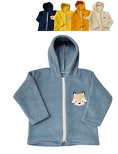 CAMPERITA DE BEBÉ EN POLAR CON CAPUCHA Y BORDADO. DREAMS