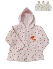 CAMPERA BEBA FRISA CON CAPUCHA ESTAMPA MARIPOSA. DREAMS