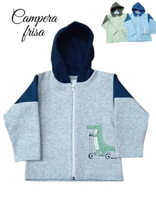 CAMPERA BEBÉ CON CAPUCHA, RECORTE EN MANGAS. DREAMS