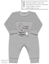 ENTERITO SIN PIE INTERLOCK LISO ESTAMPA CENTRAL MINI DREAMS