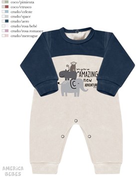 ENTERITO SIN PIE BEBE ESTAMPADO PLUSH DREAMS
