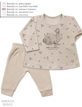 CONJUNTO DE BUZO PLUSH FLOREADO Y PANTALON LISO DREAMS