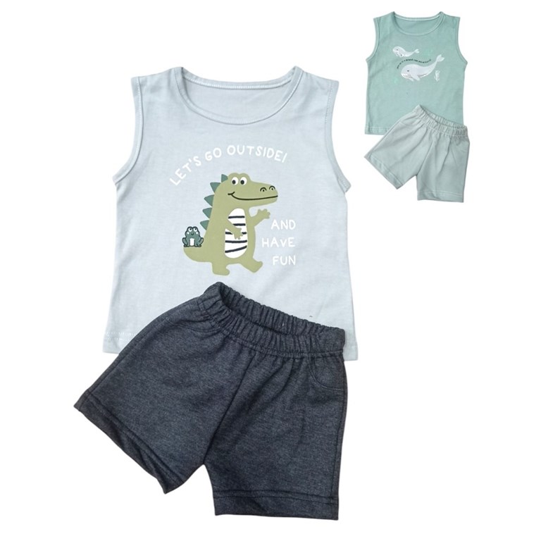 CONJUNTO BEBE MUSCULOSA Y SHORT. DREAMS