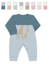 Enterito BB interlock combinado canesú y mangas, estampado central, s/pié nena y varon. dreams