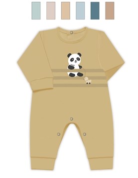 Enterito BB interlock, estampado central, sin pié, nena y varón. Dreams