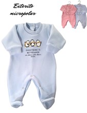 ENTERITO BEBE UNISEX MICROPOLAR ESTAMPADO CENTRAL CON PIE DREAMS