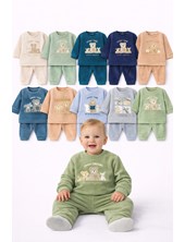 Conjunto BB, plush, buzo estampa central, varón. dreams