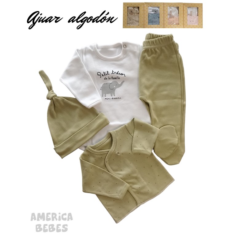 Set de 3 piezas body manga corta con gorro y pantalon jersey estampado mariposas nena.Dreams