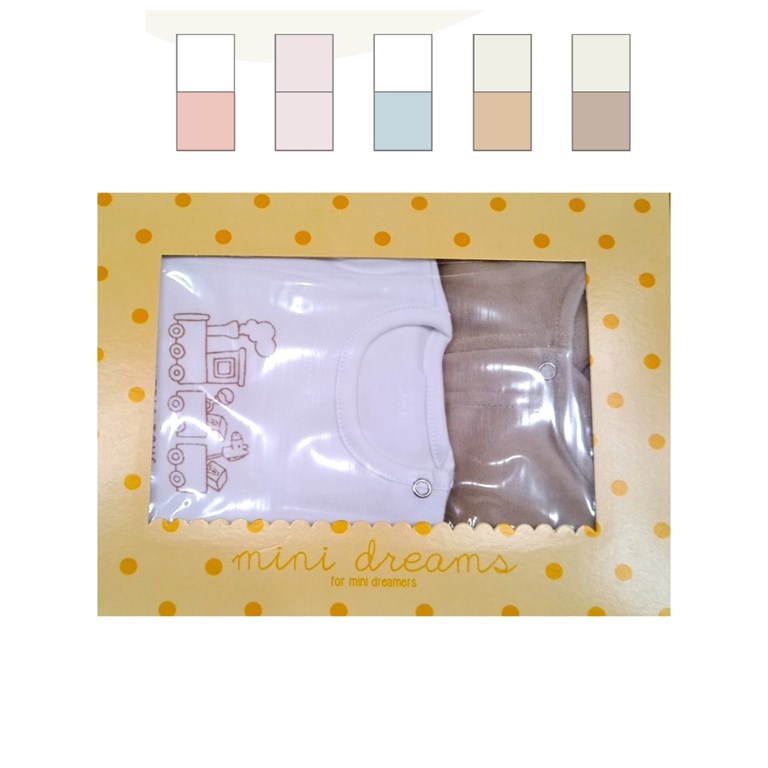 Set 4 piezas, body estampado central, con campera cuello 'mao', ranita y gorro en polar. varon. Dreams