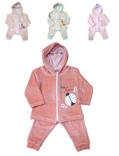 CONJUNTO BEBE PLUSH CAMPERITA CON CAPUCHA. DREAMS