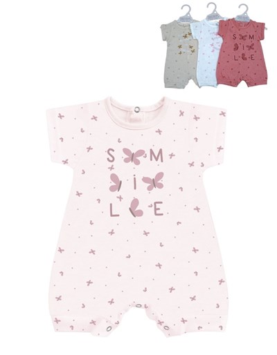 Enterito bebe jersey estampado mariposas para nena dreams