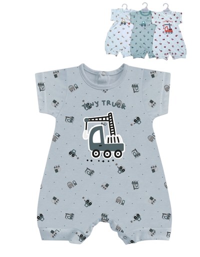 Enterito bebe jersey estampado camiones para varon.Dreams