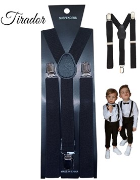 TIRADOR INFANTIL NEGRO REGULABLE