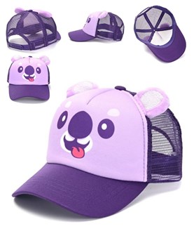 GORRO CON VISERA INFANTIL CON OREJITAS ESTAMPADA