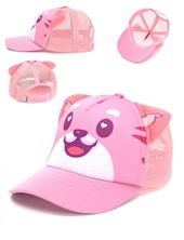 GORRO INFANTIL CON VISERA  ESTAMPADA Y OREJITAS