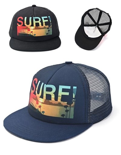 GORRO CON VISERA INFANTIL ESTAMPA 'SURF'