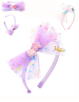 VINCHA INFANTIL CON MOÑO DE TUL
