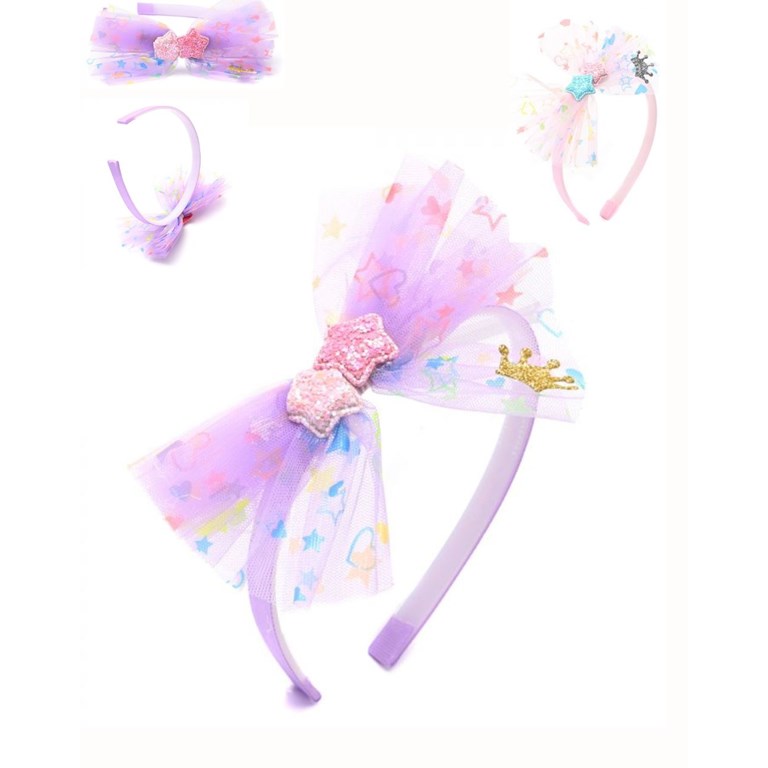VINCHA INFANTIL CON MOÑO DE TUL
