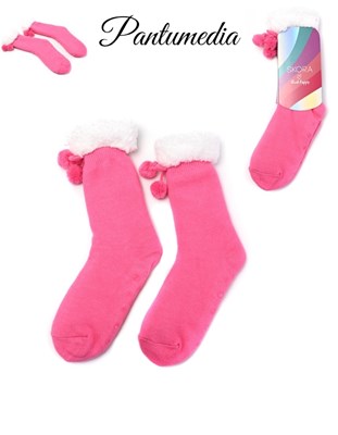 PANTUMEDIA INFANTIL CON CORDERITO Y ANTIDESLIZANTE.