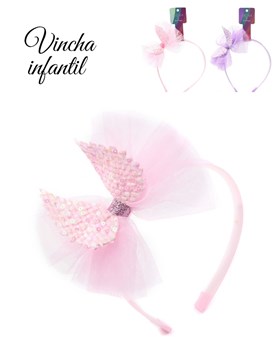 VINCHA INFANTIL MOÑO TUL.