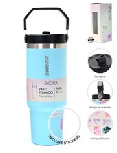 VASO TERMICO NEGRO WANDERLUST CON PICO 900ML