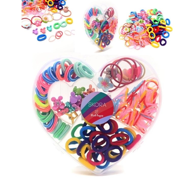 SET INFANTIL DE GOMITAS. ESTUCHE CORAZON