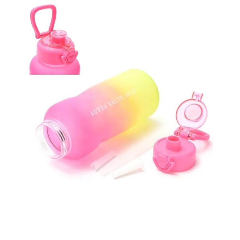 BOTELLA DEPORTIVA MOTIVACIONAL CON PICO, ROJA CELESTE Y VERDE. SKORA