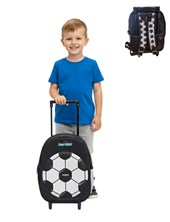 MOCHILA CON CARRO PETIT TERMOFORMADA FUTBOL. MED:22 X 30 X 10 CM. 12'. DISNEY