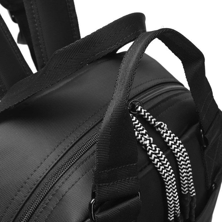 MOCHILA MATERNAL NEGRA PARA TROLLEY CON CAMBIADOR. 30X41X14 CM