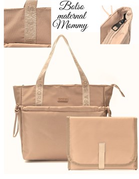 PROMO! BOLSO MOMMY ROSA CON CAMBIADOR. SKORA