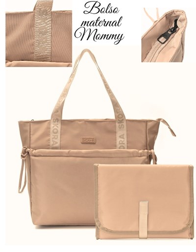 PROMO! BOLSO MOMMY ROSA CON CAMBIADOR.