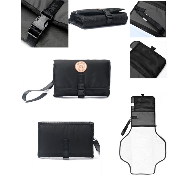 CAMBIADOR PLEGABLE CON BOLSILLO Y LLAVERO