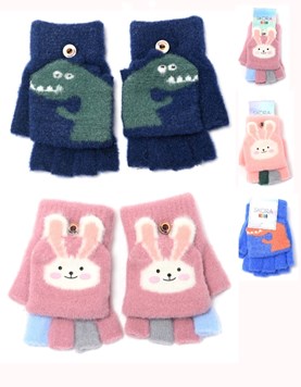 GUANTE INFANTIL CON DIBUJO Y TAPITA.