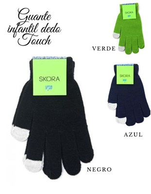 GUANTE INFANTIL NENE CLÁSICO CON DEDO TOUCH. SKORA