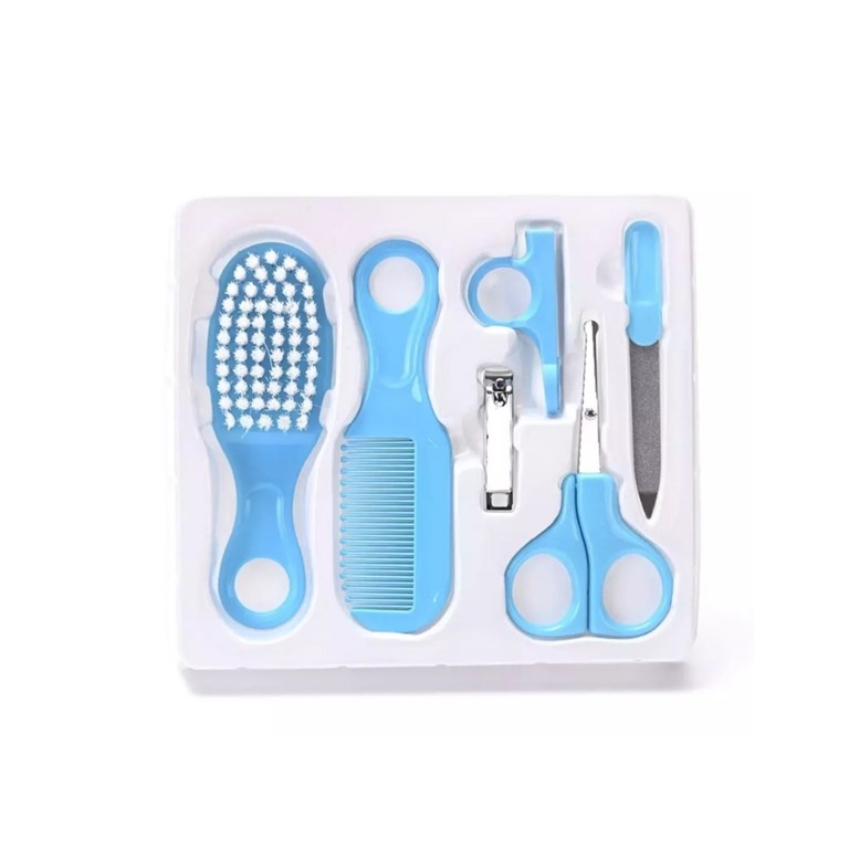 SET DE HIGIENE PARA BEBES. Cepillo, peine, tijera, corta uñas y lima