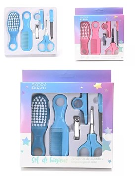 SET DE HIGIENE PARA BEBES. Cepillo, peine, tijera, corta uñas y lima