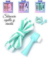 SET SKINCARE CEPILLO FACIAL Y VINCHA