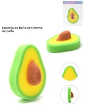ESPONJA DE BAÑO FORMA DE PALTA