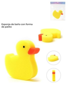 ESPONJA DE BAÑO CON FORMA DE PATITO